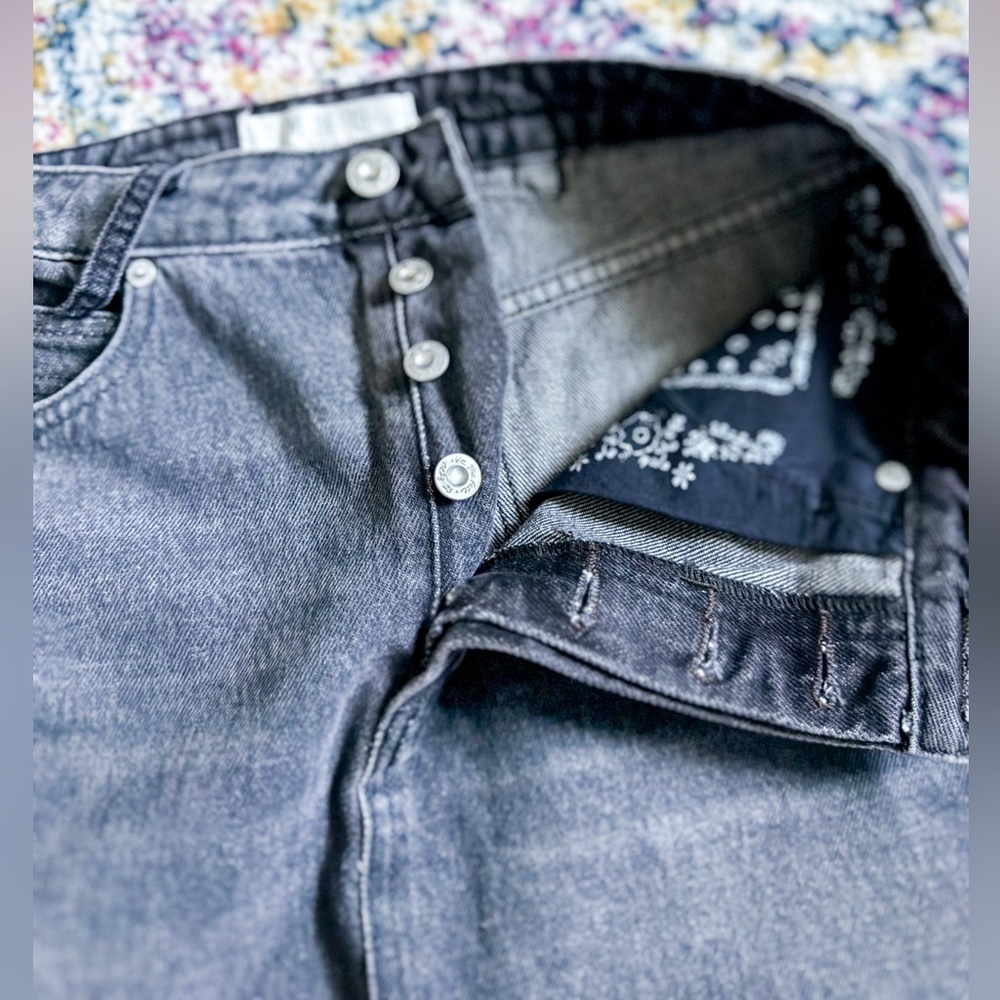 We The Free Button Fly Denim Skirt - Picture 6 of 7
